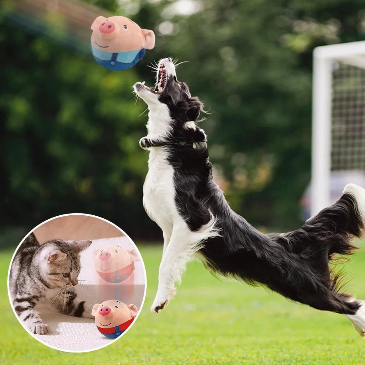 Cartoon Interactive Dog Toy – Smart Motion Play Ball