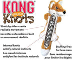 KONG Scrunch Knots Raccoon Dog Toy – Stuffing-Free Plush Squeaky Toy