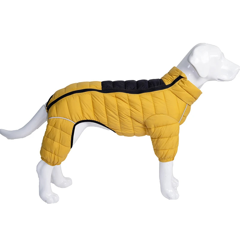 Cotton Padded Dog Coat Windproof – Warm Winter Jacket