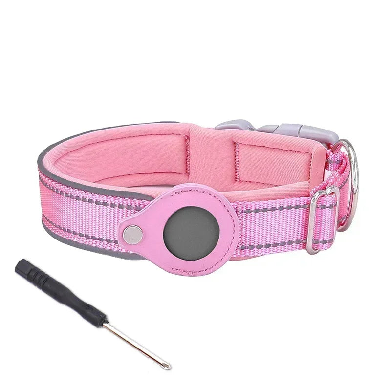 Dog Airtag Collar – Reflective Anti-Lost Tracker Collar