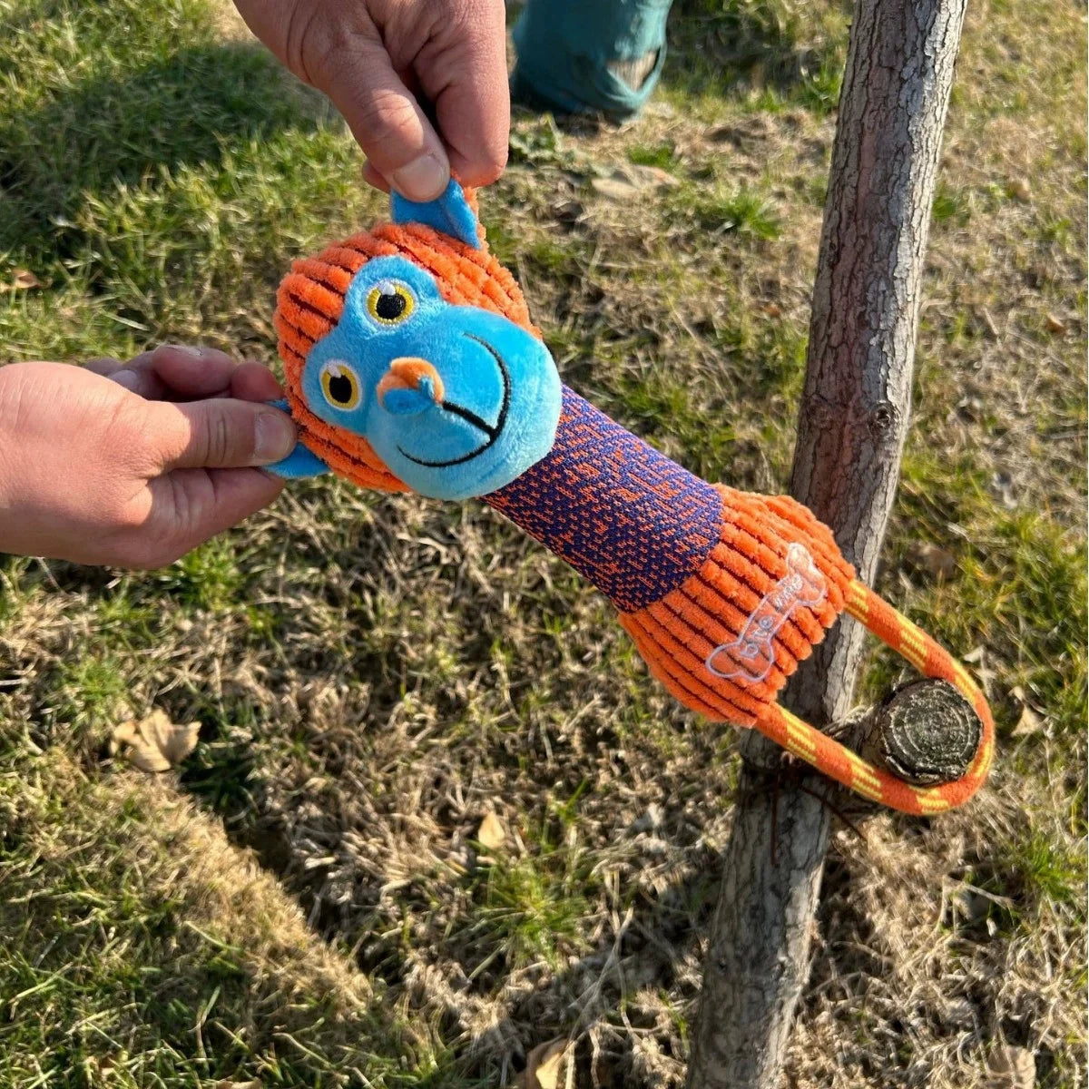 Animal Shape Corduroy Squeaky Dog Toy