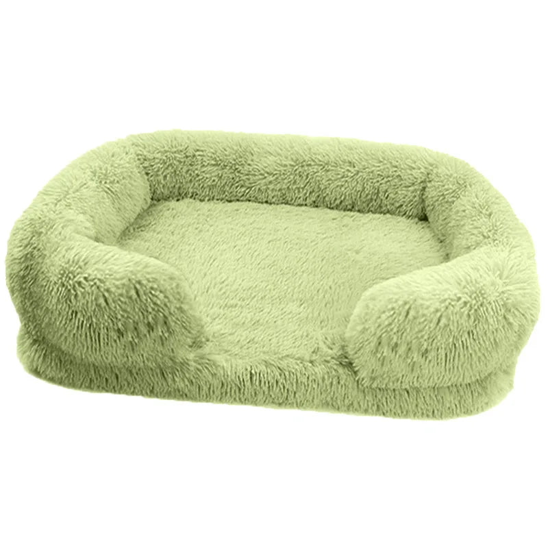 Dog Bed Plush Pet Bed – Thickened Winter Sleeping Pad, Removable Cover for Small & Large Dogs