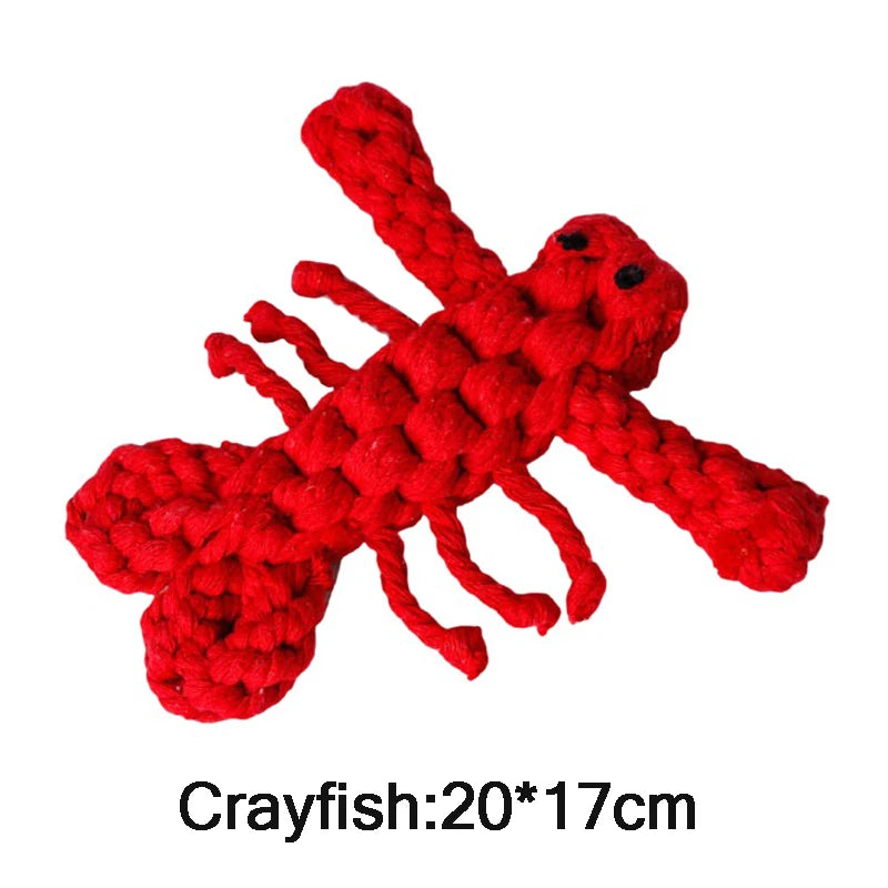 Cartoon Animal Rope Toy – Teeth Cleaning for Dogs