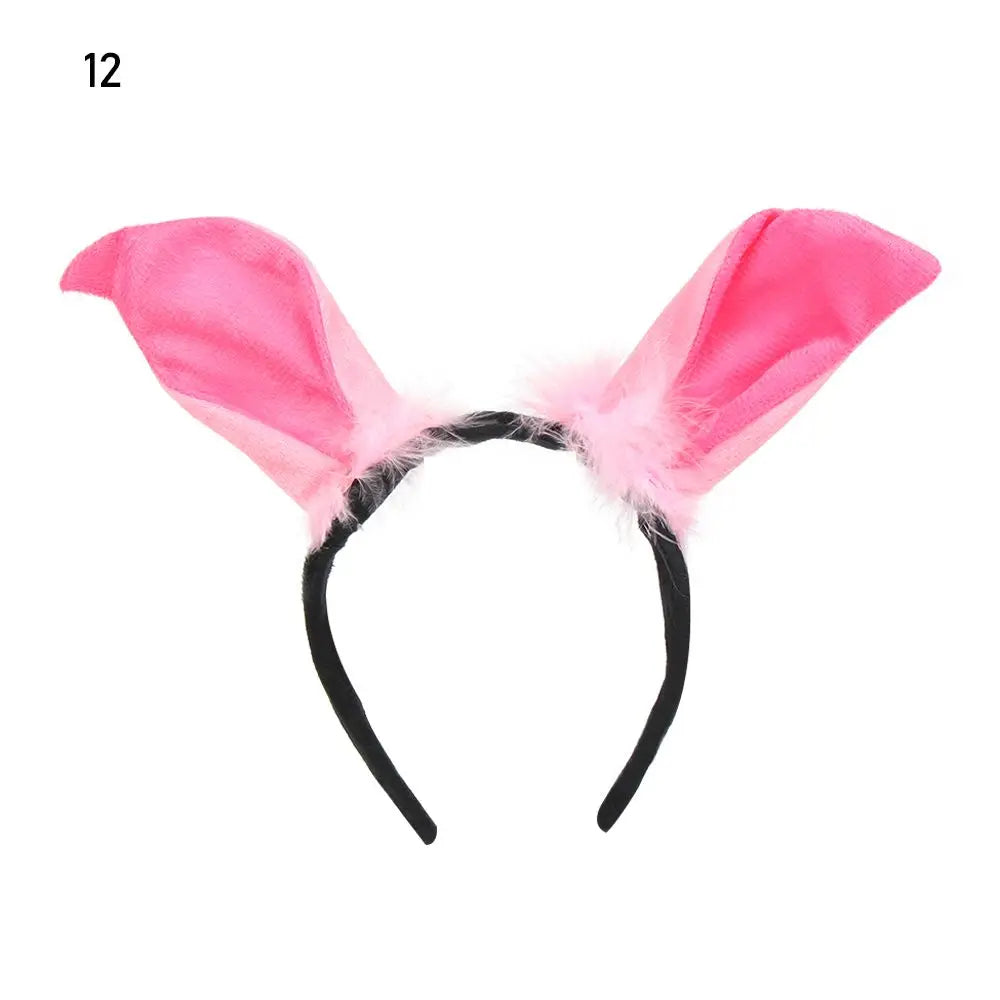 Plush Animal Ears Headband – Cosplay & Party Accessory
