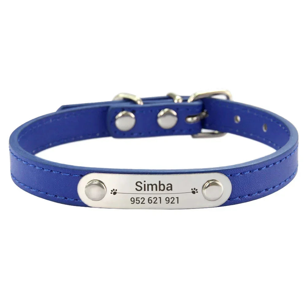 zPetsDatingCN Personalized Dog Collar with Carved Name ID – Pink, All Sizes, Anti-Lost