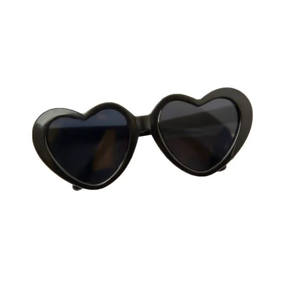 Fashion Heart Dog Sunglasses – Lightweight Photo Accessory