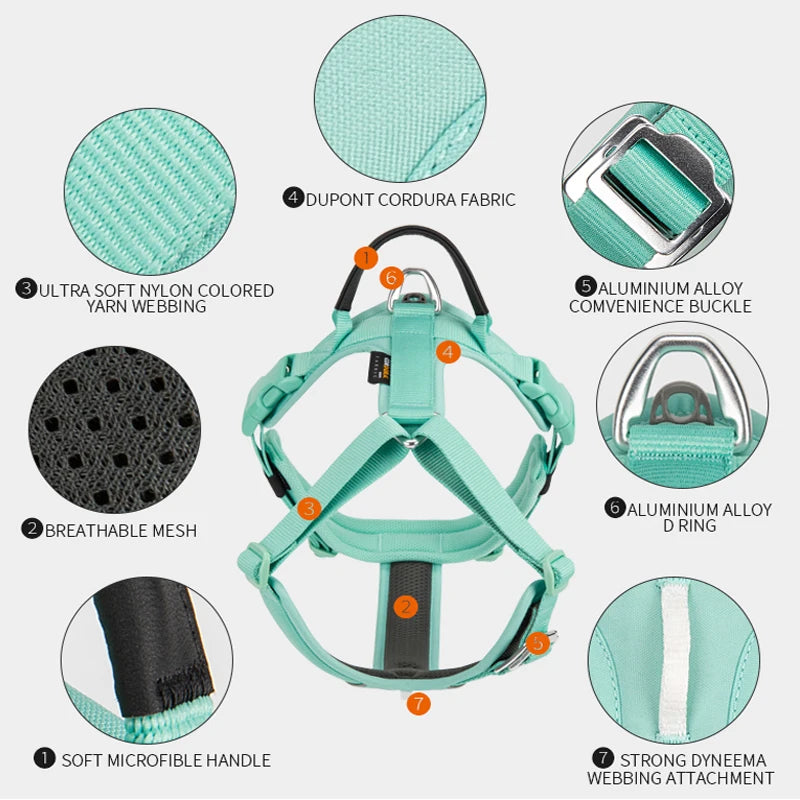 No Pull Dog Harness – Reflective Control Vest with Handle