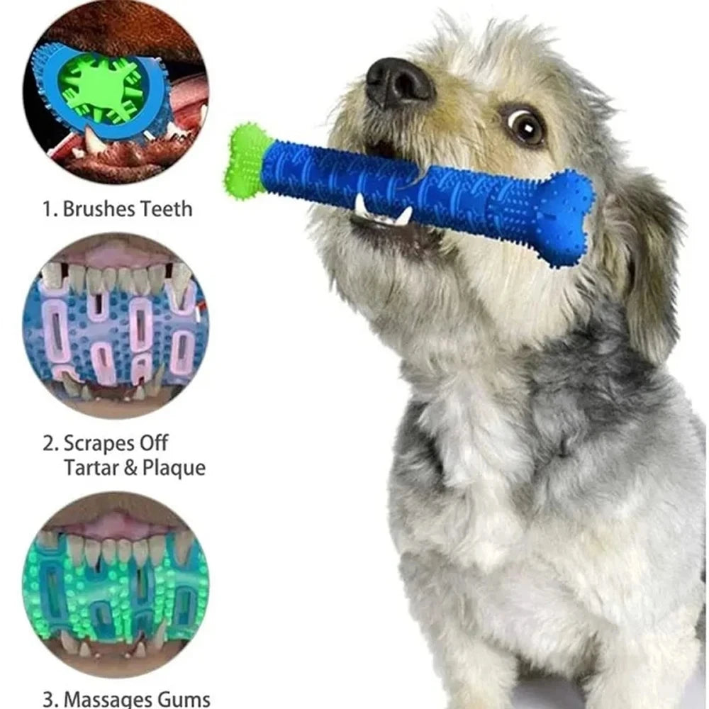 Food Grade Rubber Dog Toothbrush Chew Toy