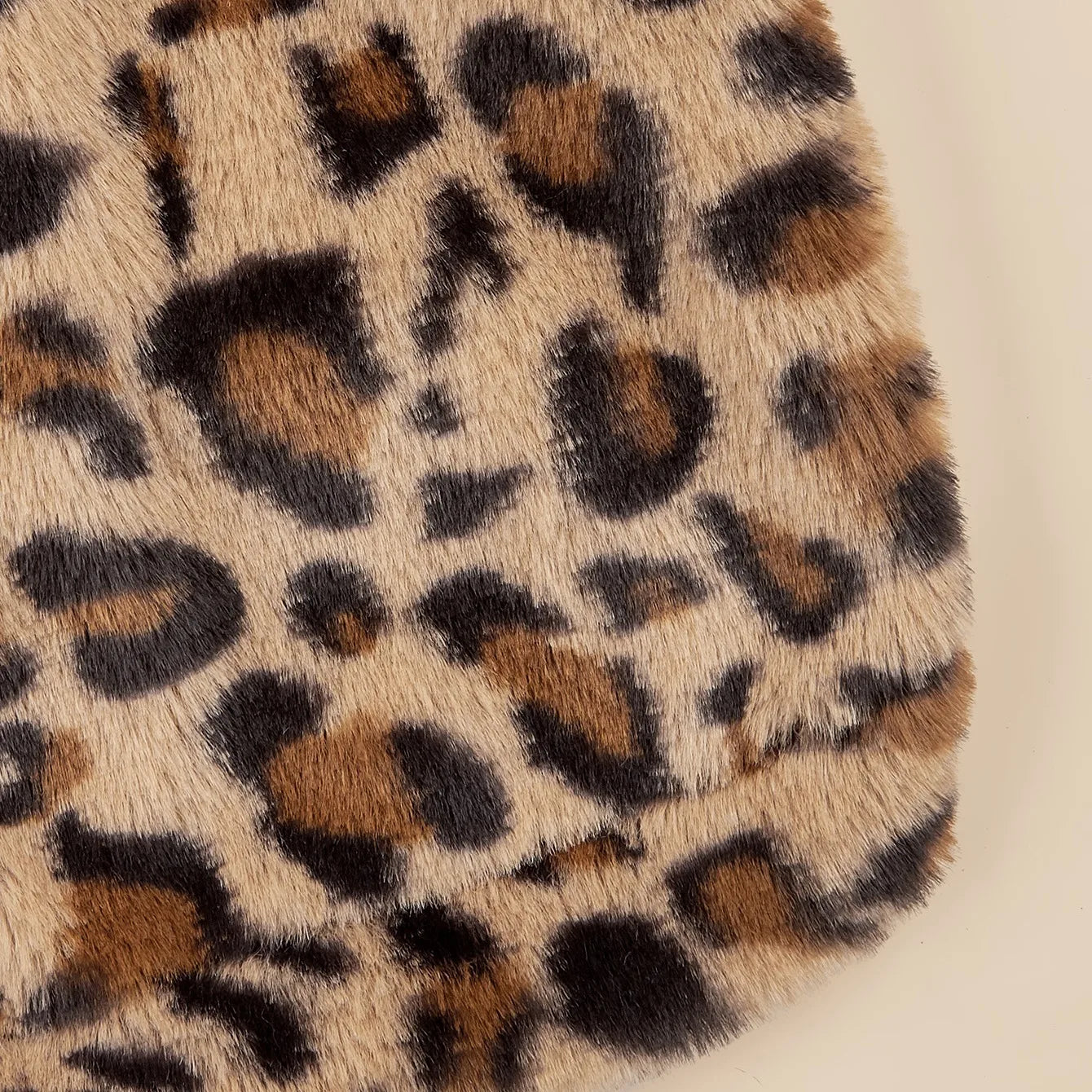 Leopard Print Dog Hoodie with Ears – Plush Fleece Winter Sweater