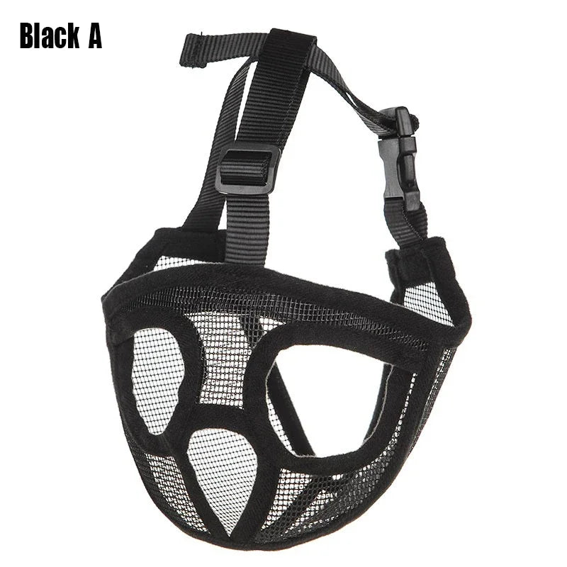 Adjustable Dog Muzzle Nylon – Breathable Anti Bark Bite