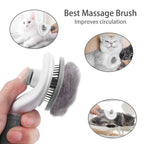 Stainless Steel Dog Brush – Pet Hair Remover & Grooming Comb