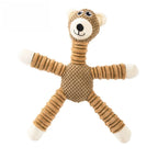 Spiral Plush Dog Toys Set for Small & Medium Dogs