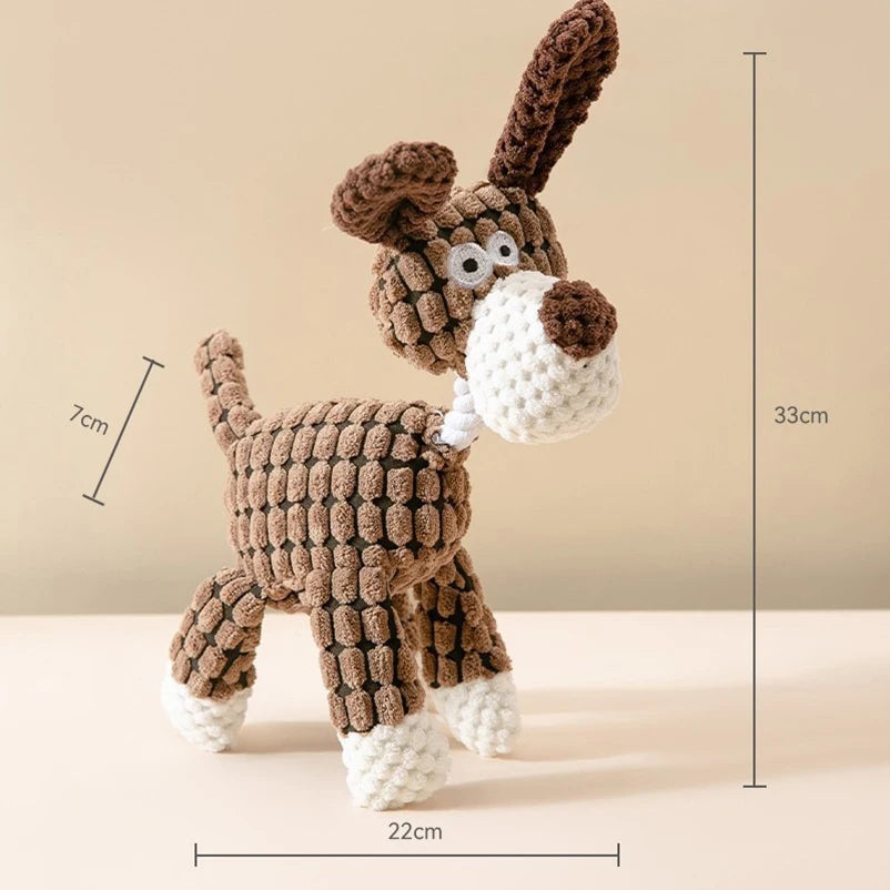 Donkey Shape Plush Dog Toy – Interactive & Bite Resistant