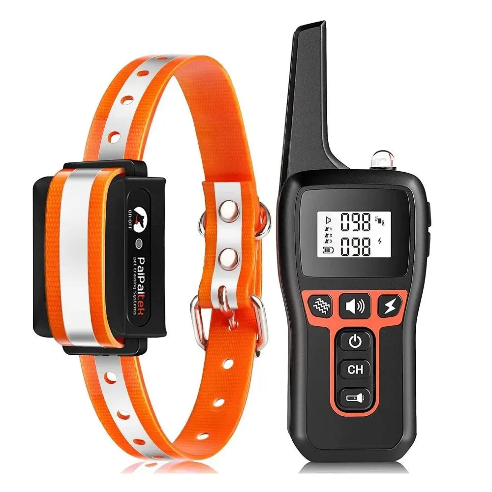 Waterproof Dog Training Collar – 1000M Remote Beep Vibration Shock
