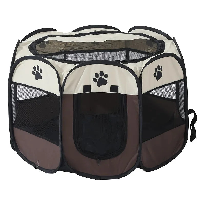 Foldable Dog Playpen – Portable Octagon Pen