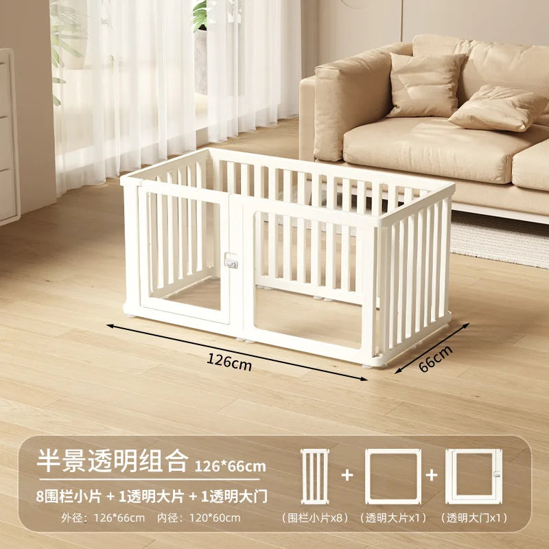 Acrylic Dog Playpen – Transparent Safety Fence