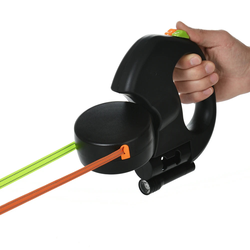 Double Dog Leash – 3in1 Retractable Dual Lead