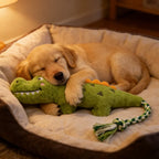 Crocodile Knotted Rope Toy – Indestructible Plush for Dogs
