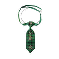 Nonecn Christmas Dog Bow Tie – Red & Green Adjustable Holiday Pet Accessory