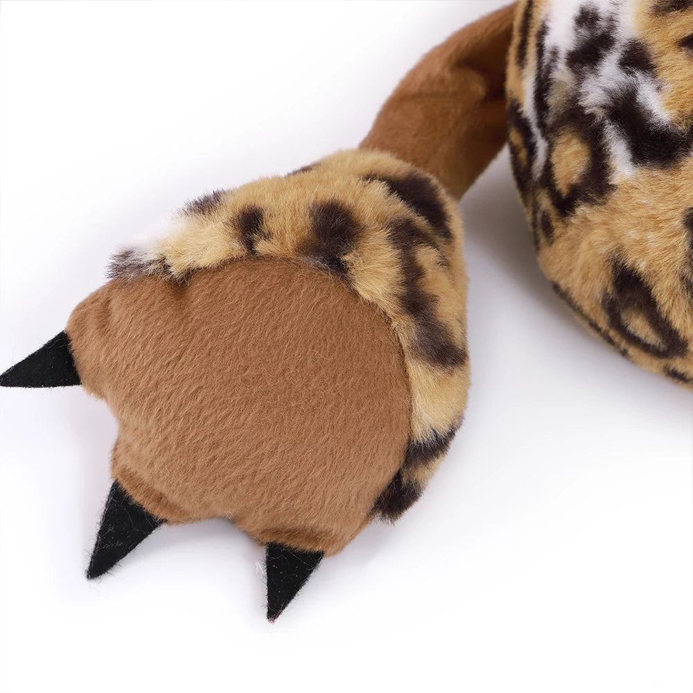 Cheetah Plush Dog Toy with Heartbeat – Calming Sleep Aid