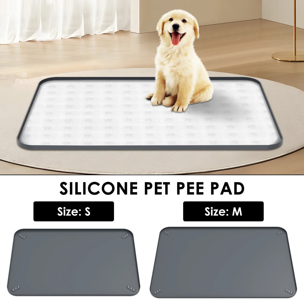 Silicone Dog Pee Pad Holder – Leakproof Foldable Potty Training Mat