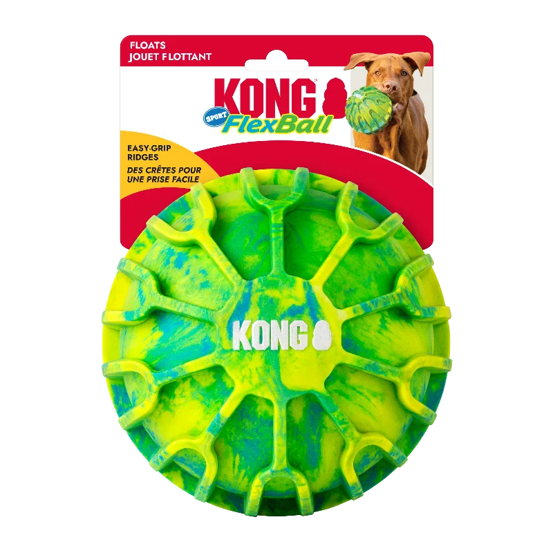 KONG FlexBall Sport Ball XL – Durable Floating Fetch Toy