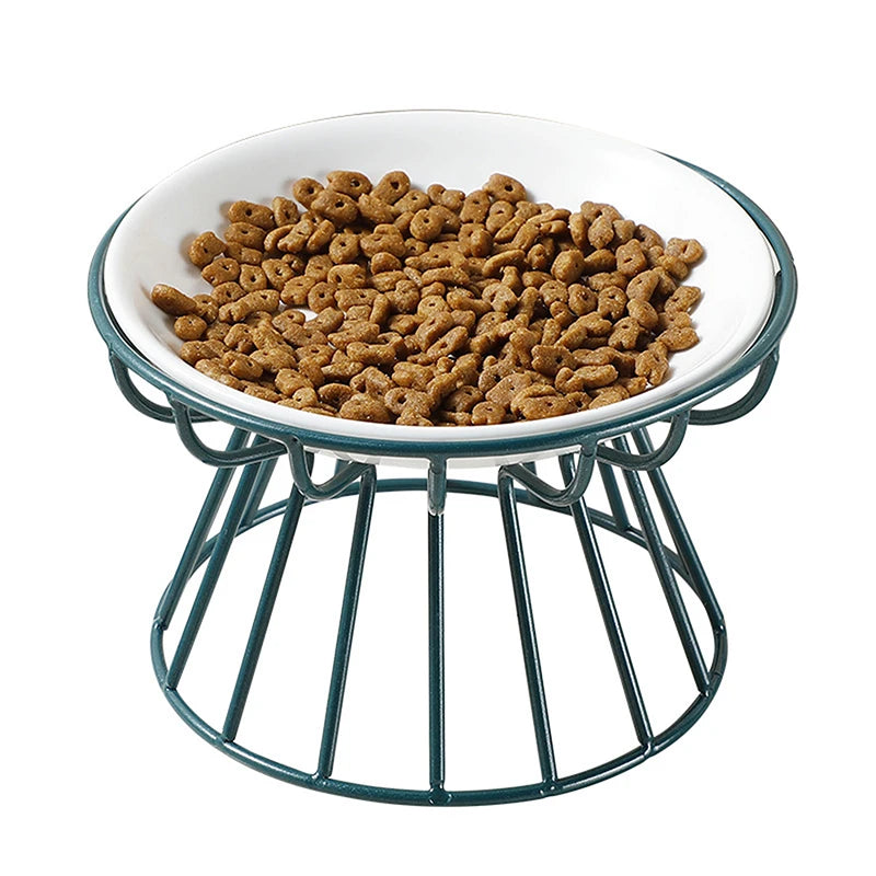 Elevated Dog Bowl Stand – Nordic Style Raised Iron Feeder (Bowl Not Included)