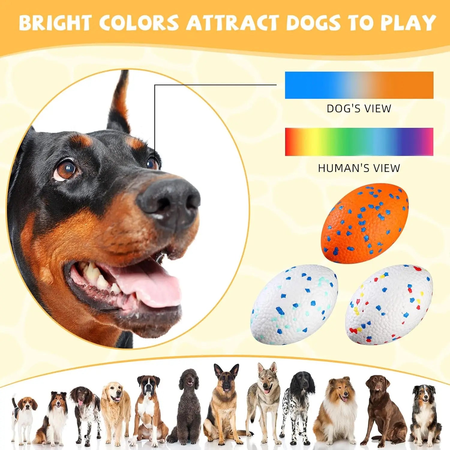 Durable Football Dog Toy for Aggressive Chewers – Floating Fetch