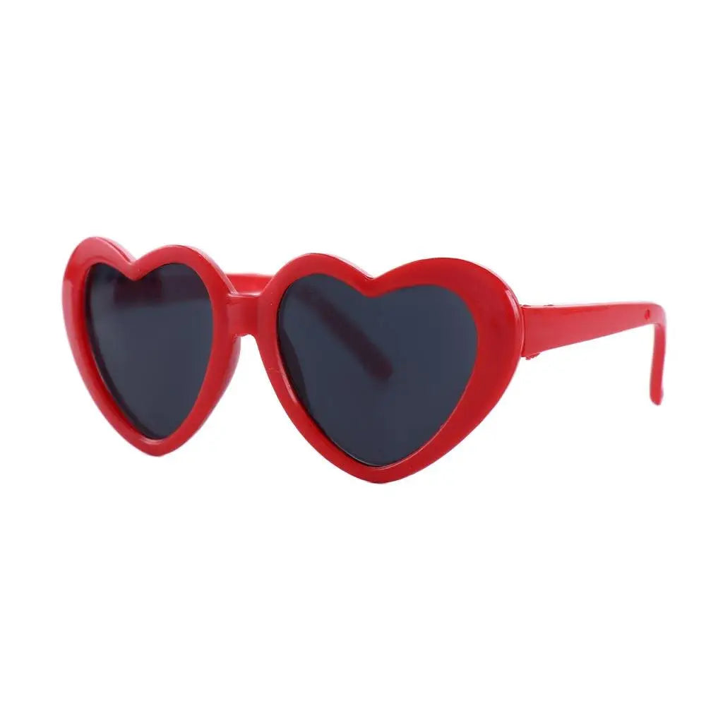 Fashion Heart Dog Sunglasses – Lightweight Photo Accessory