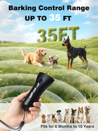 2025 Ultrasonic Dog Bark Deterrent – Rechargeable Training Device with LED