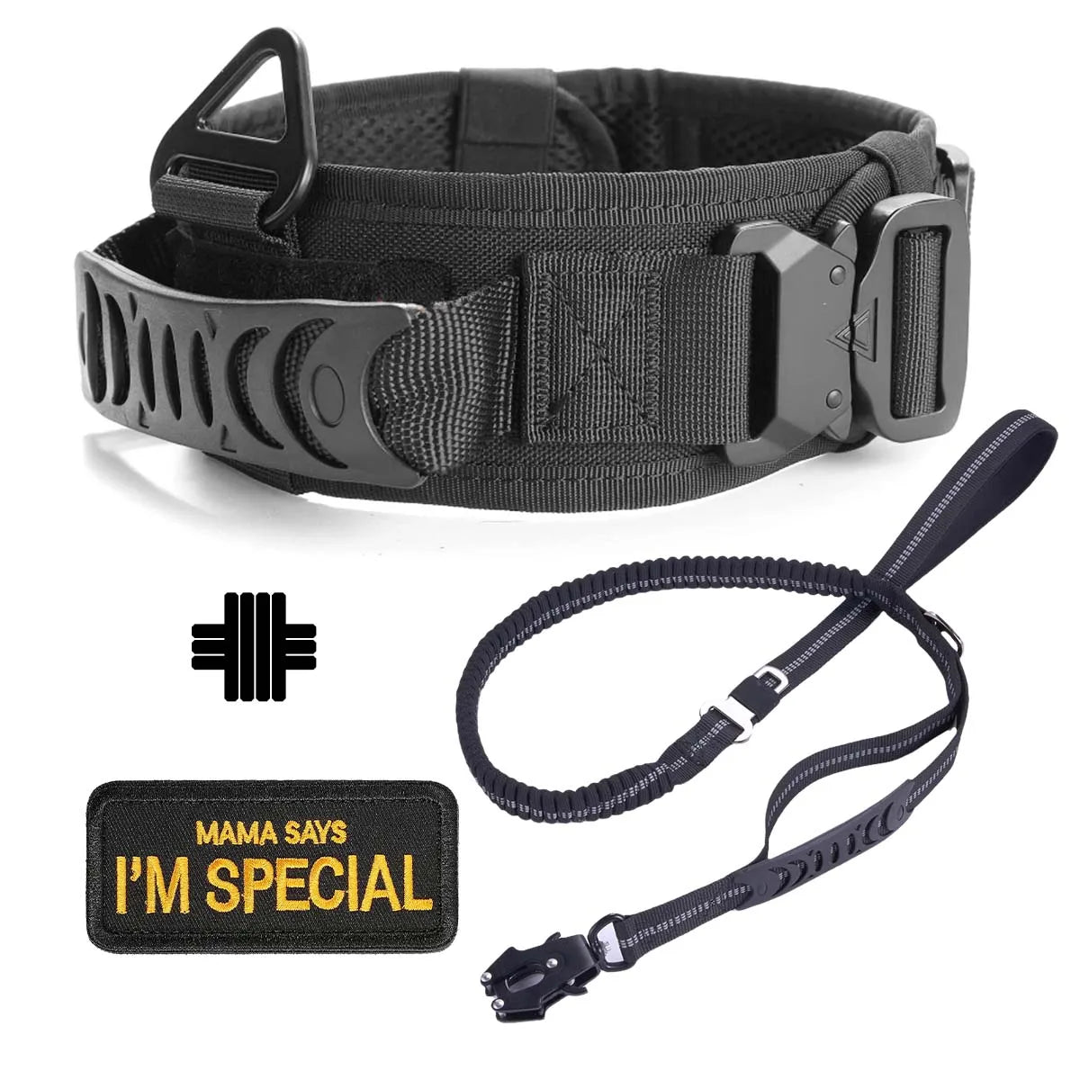 Tactical Dog Collar – Adjustable Heavy Duty Reflective Collar