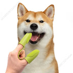 Double Finger Dog Toothbrush - Soft TPR Silicone Dental Care Brush for Dogs