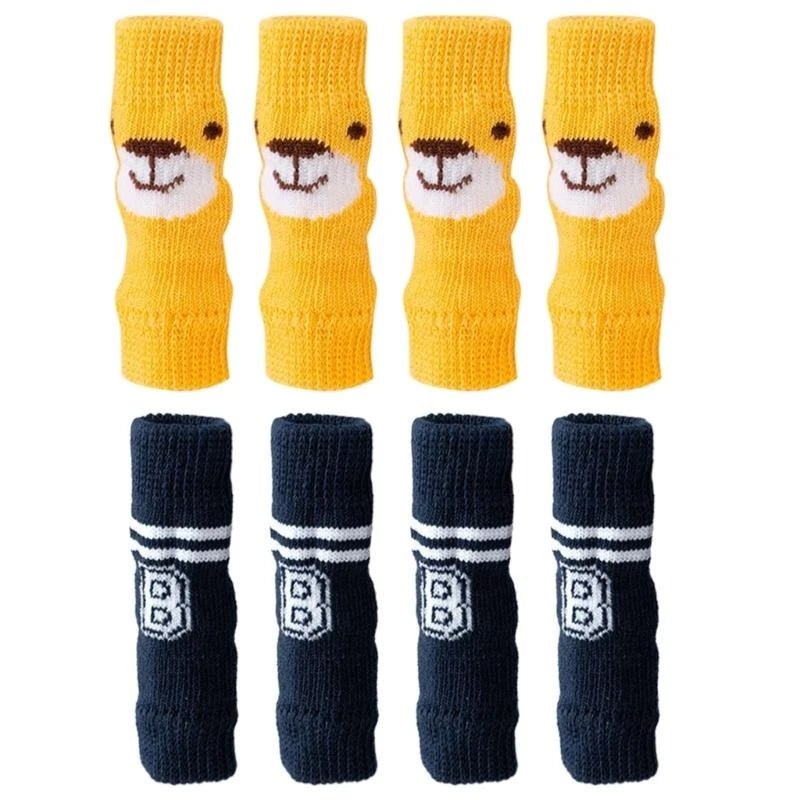 Winter Dog Knee Socks – Cotton Knit Leg Warmers for Small to Large Dogs