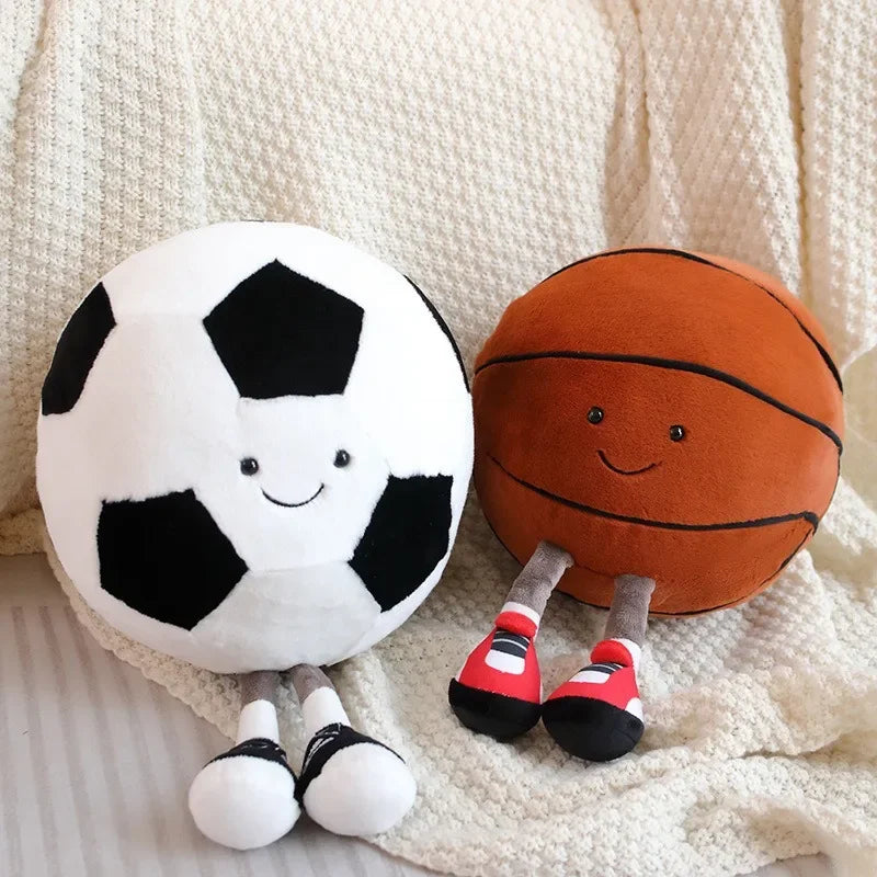 Football & Basketball Plush Dog Toy