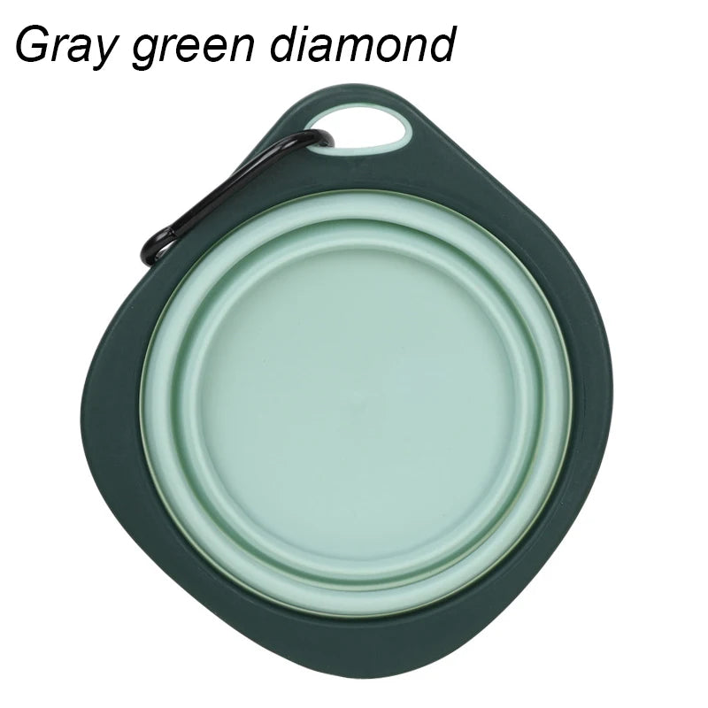 Collapsible Silicone Dog Travel Bowl – Portable Outdoor Feeding Dish