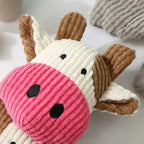Plush Squeaky Cow Dog Toy for Small & Medium Pets
