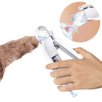 2-in-1 Dog Nail Trimmer & Grinder with LED Lights for Small to Large Dogs