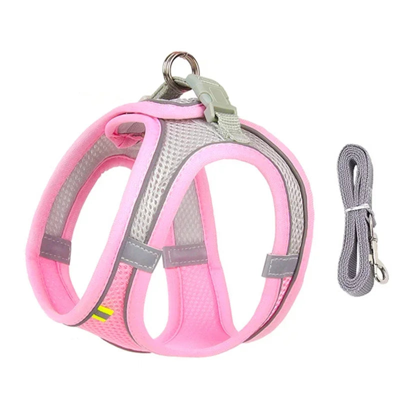 Reflective Nylon Dog Harness – Quick Release Small Breed