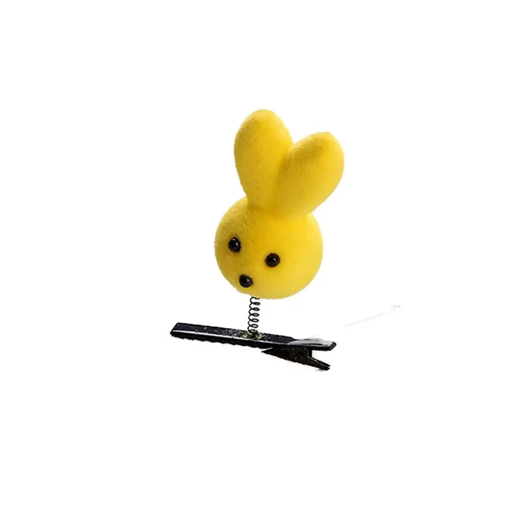 Duck Plush Hair Clip for Kids – 4cm Alloy Barrette Yellow & Red