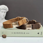 Personalized Dog Collar – Velvet Engraved Name Collar