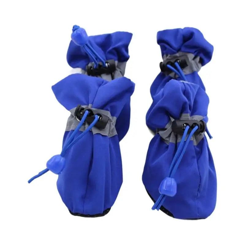 NONECN Dog Paw Protectors – Adjustable Drawstring Dog Socks, 4-Piece Set