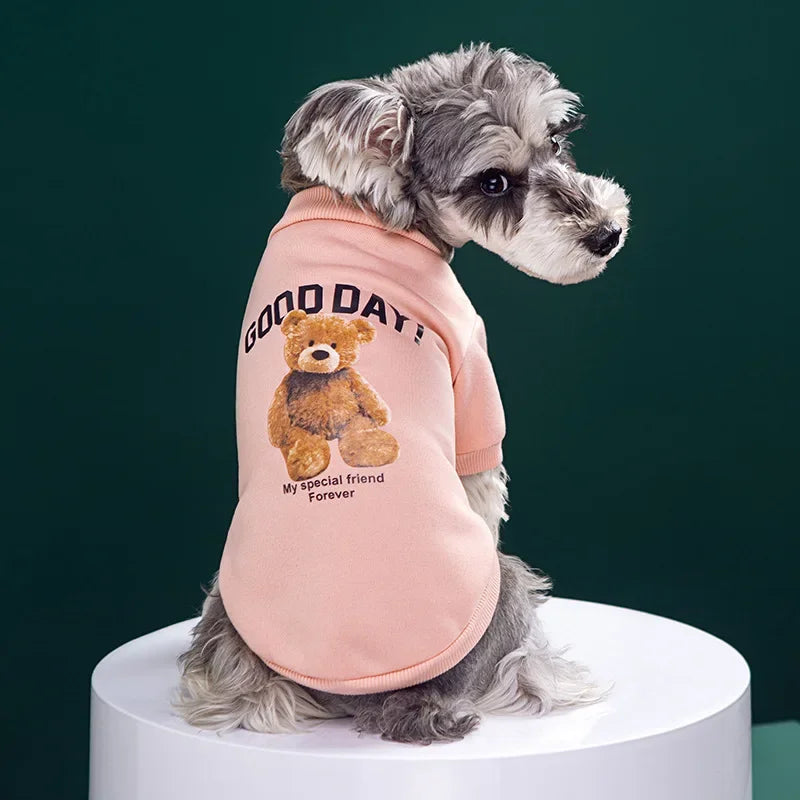 NONECN Autumn Winter Dog Hoodie | XS-XL | Cute Bear Design
