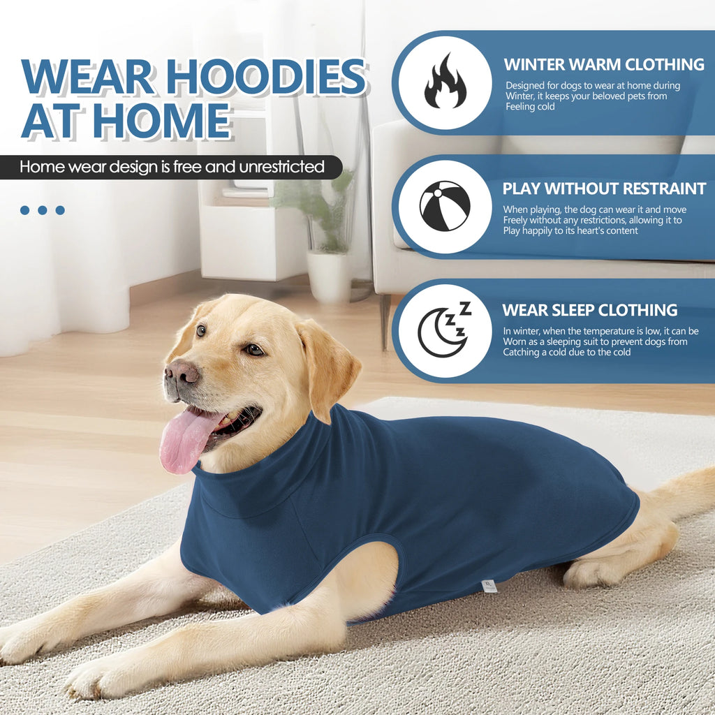 Fleece Dog Sweater – Stretchy Lightweight Pullover Coat