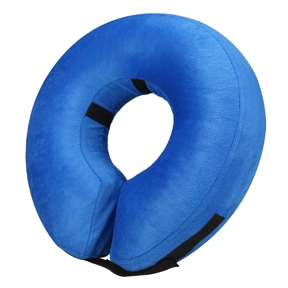 Inflatable Dog Recovery Collar – Soft Protective Cone Blue S- L