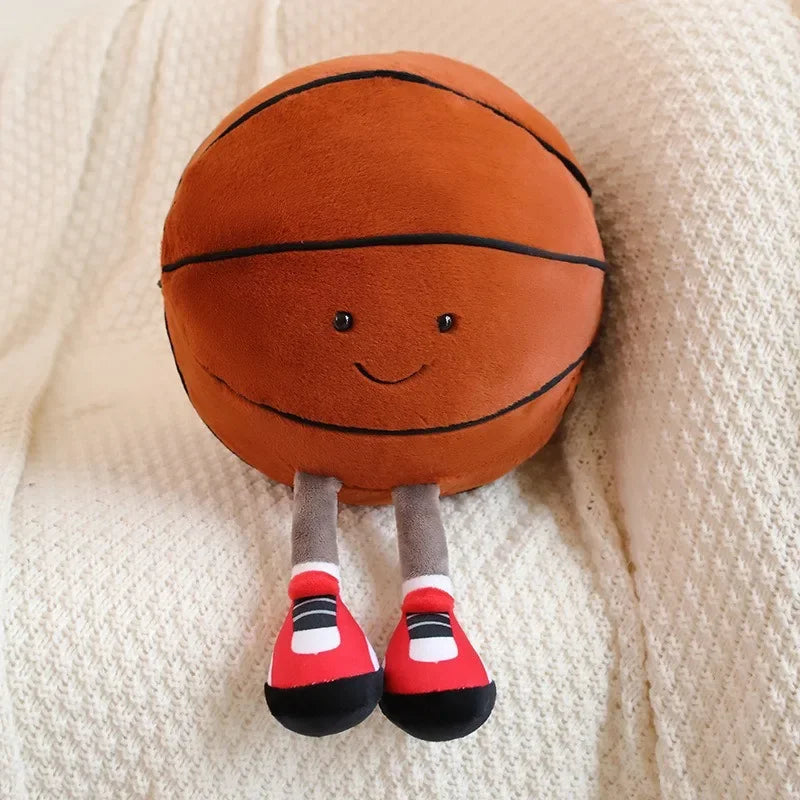 Football & Basketball Plush Dog Toy