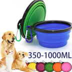 Heavy-Duty Collapsible Dog Travel Bowl – Adventure-Ready Silicone Feeder