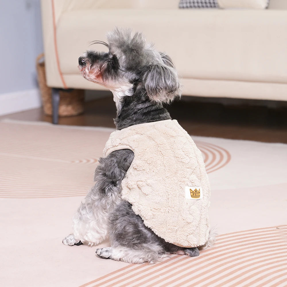 Holapet Soft Fleece Dog Sweater | XS-XL | Pink, Khaki, Red & Green