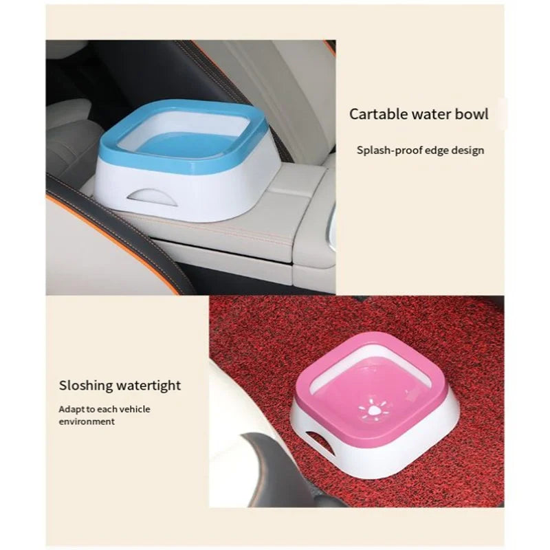 1L Anti-Splash Dog Water Bowl – Floating Non-Spill Drinking Bowl
