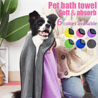 Quick-Dry Dog Bath Towels – Super Absorbent Polyester Microfiber
