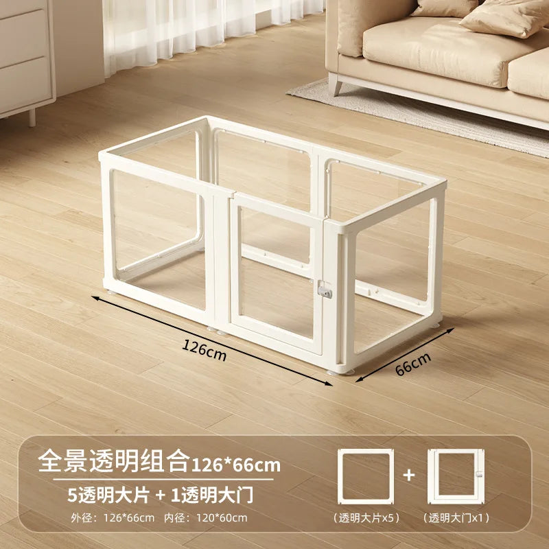 Acrylic Dog Playpen – Transparent Safety Fence